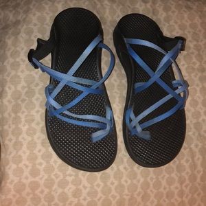 Blue chacos